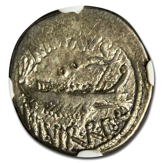 Roman AR Denarius Marc Antony Legion III (30 BC) Ch Fine NGC Roman AR Denarius Marc Antony Legion III (30 BC) Ch Fine NGC